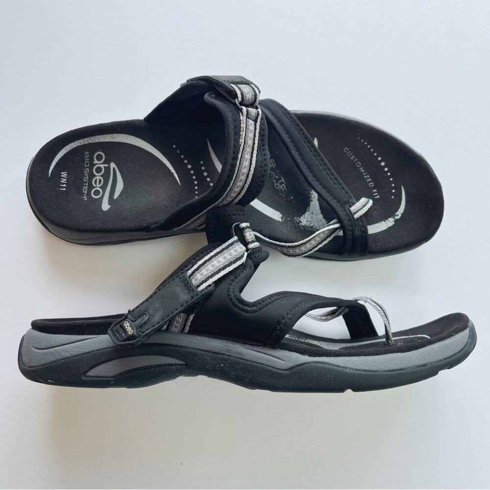ABEO Bio System Topanga Black Orthotic Sandals